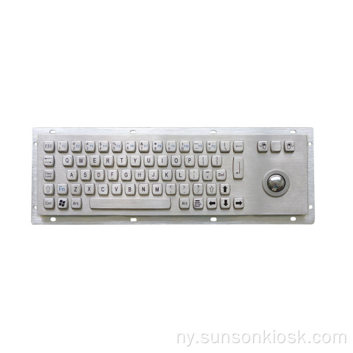 USB Wired Numeric Metal Keyboard yokhala ndi Trackball